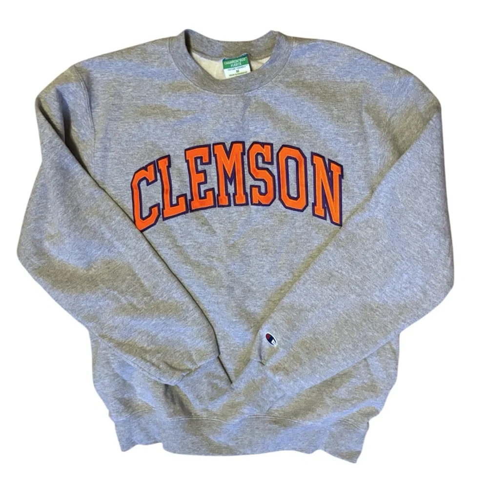 Clemson embroidered champion crewneck - Picture 1 of 3